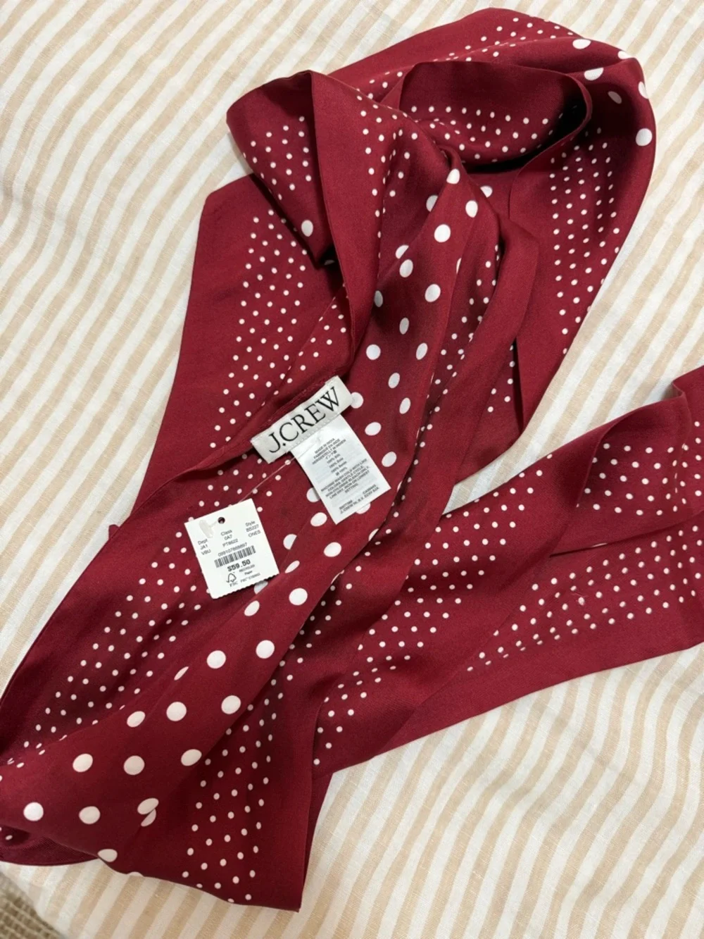 J.Crew Printed Silk Scarf - Picture 3 of 3